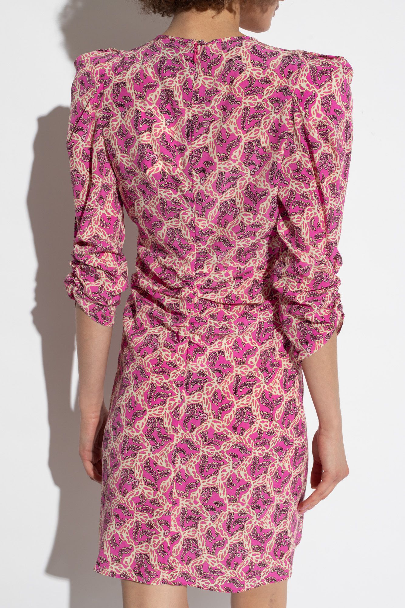 Pink 'Lonea' dress Isabel Marant - LIU JO lace-trim tiered long